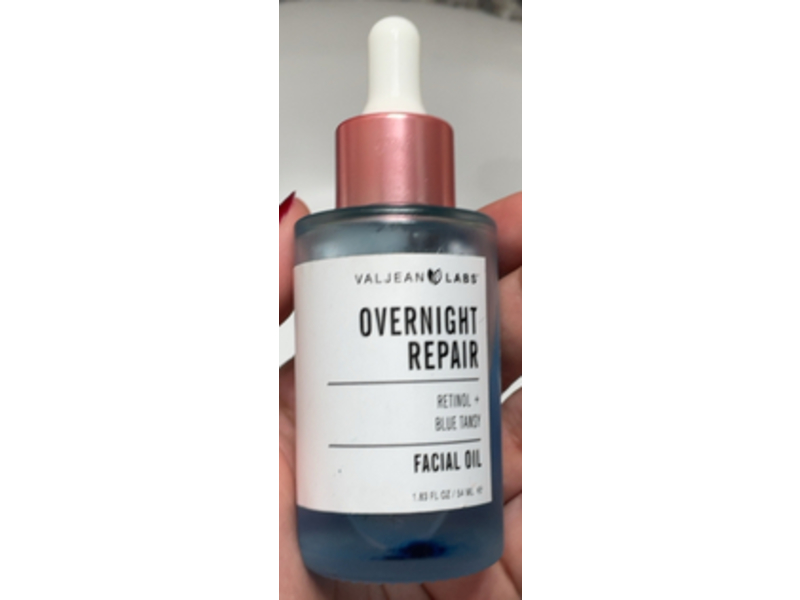 Valjean Labs Overnight Repair Facial Oil, Retinol And Blue Tansy, 1.83 oz/54 mL
