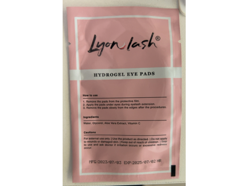 Lyon Lash Hydrogel Eye Pads, 100 Pairs