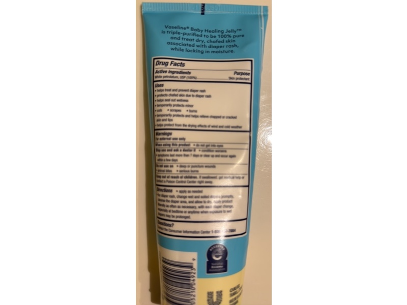 Vaseline Baby Healing Jelly, Fragrance Free, 6.8 oz/193 g