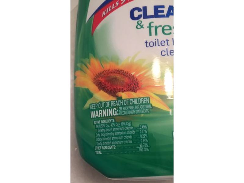 Lysol Clean & Fresh Toilet Bowl Cleaner, Country Scent, 24 fl oz/709 mL