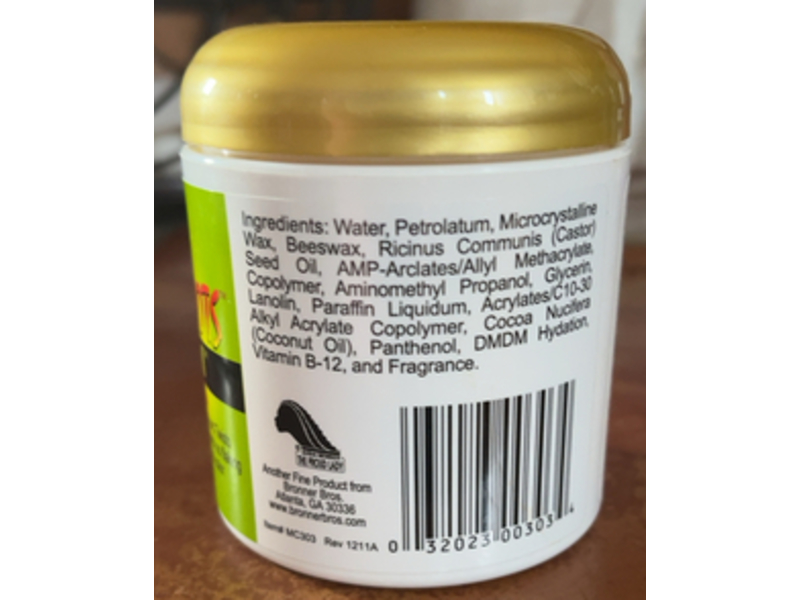 Bronner Brothers Tropical Roots Twist Cream, Pineapple & Guava, 6 fl oz/177 mL