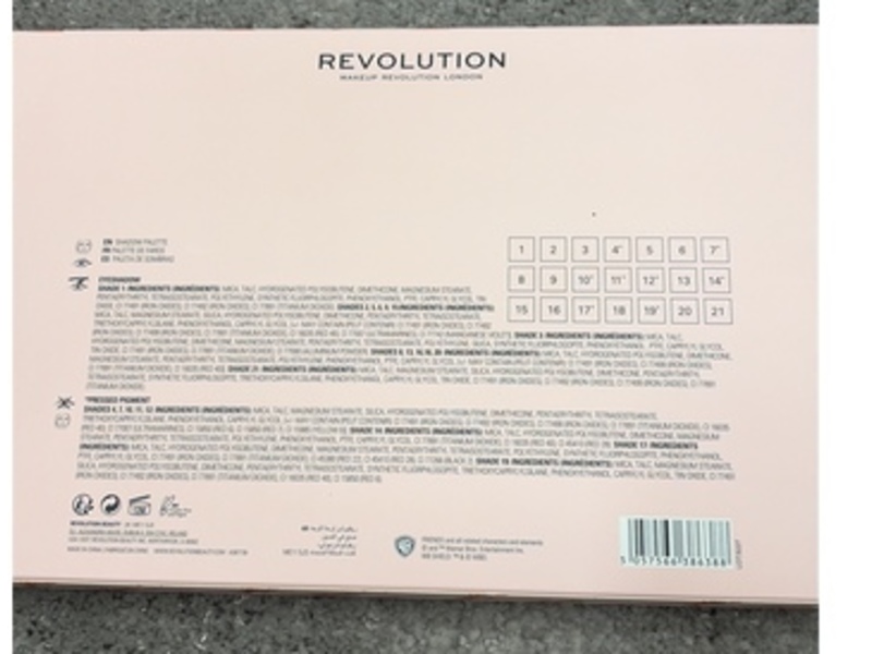 Revolution Eyeshadow Palette, 0.004 oz/1.2 g