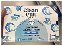 Clean Cult Toilet Bowl Cleaner Sheets, Sea Spray, 32 Count - Image 3