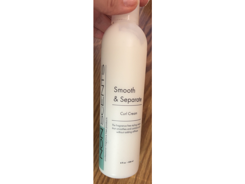Nonscents Curl Cream, Smooth & Separate, 8 fl oz/236 mL