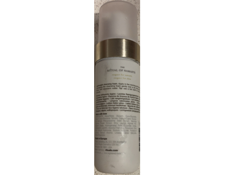 Rituals The Ritual of Namaste Velvety Smooth Cleansing Foam, 4.0 fl oz/150 mL