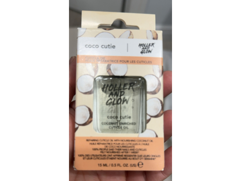 Holler & Glow Coco Cutie Cuticle Oil, Coconut, 0.5 fl oz/15 mL