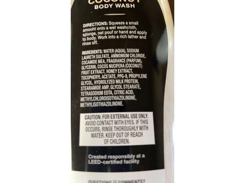 Walgreens Soothing Body Wash, Coconut Extract, 15 fl oz/444 mL