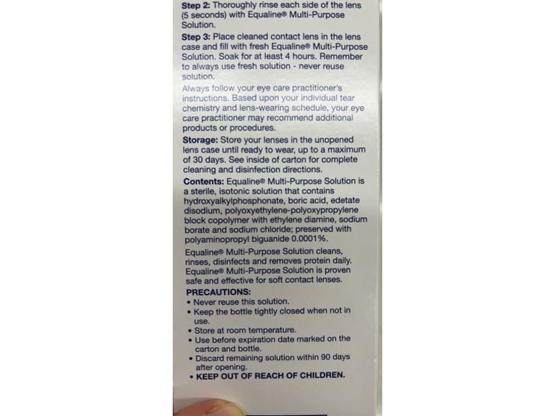 Equaline Multi Purpose Solution, 12 fl oz/355 mL