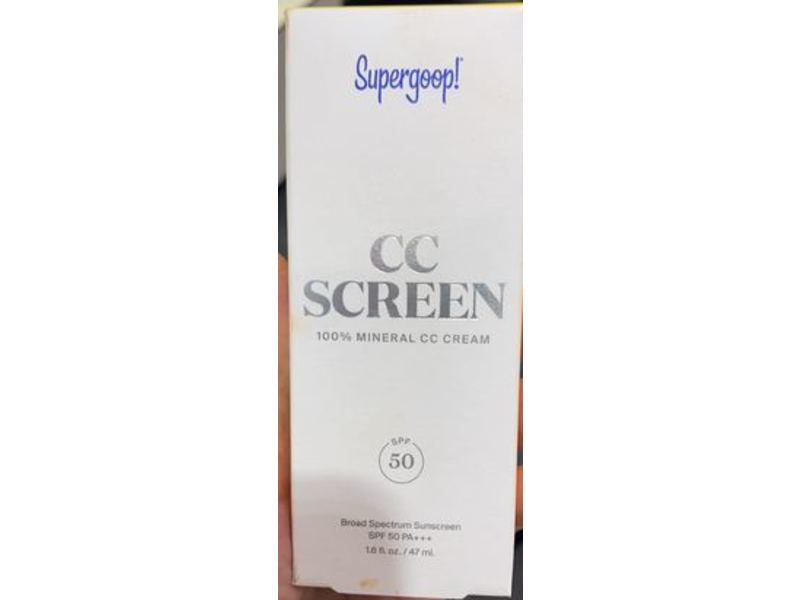 Supergoop! Cc Screen 100% Mineral Cc Cream, 100C, SPF 50, 1.6 fl oz/47 mL