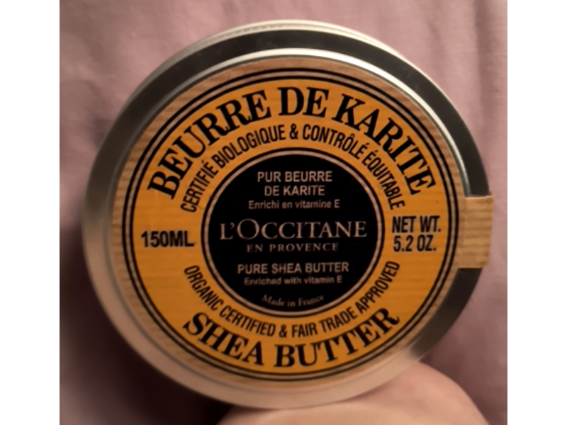 L'Occitane En Provence Pure Shea Butter, Vitamin E, 5.2 oz/150 mL