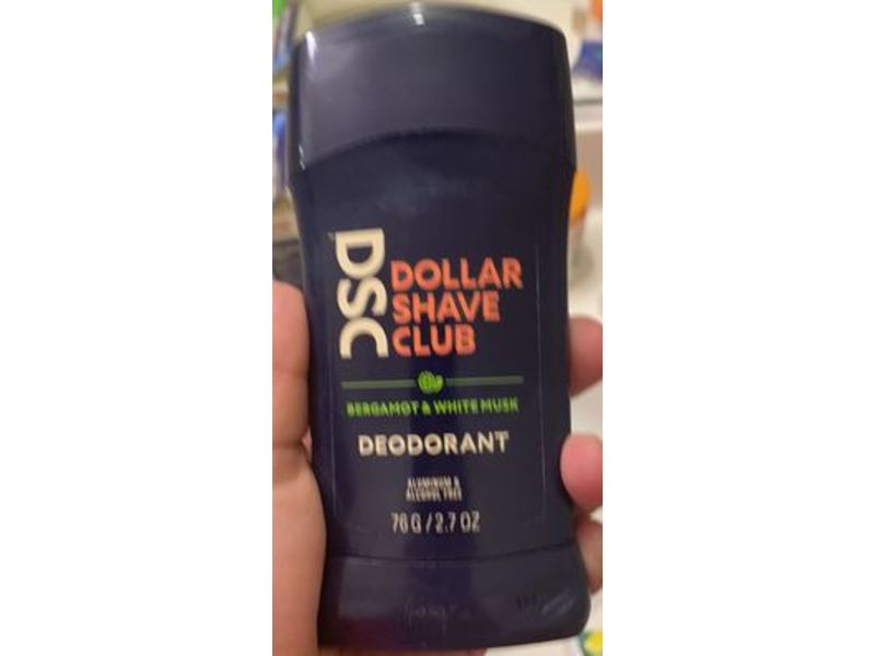 DSC Dollar Shave Club Deodorant, Bergamot & White Musk, 2.7 oz/76 g