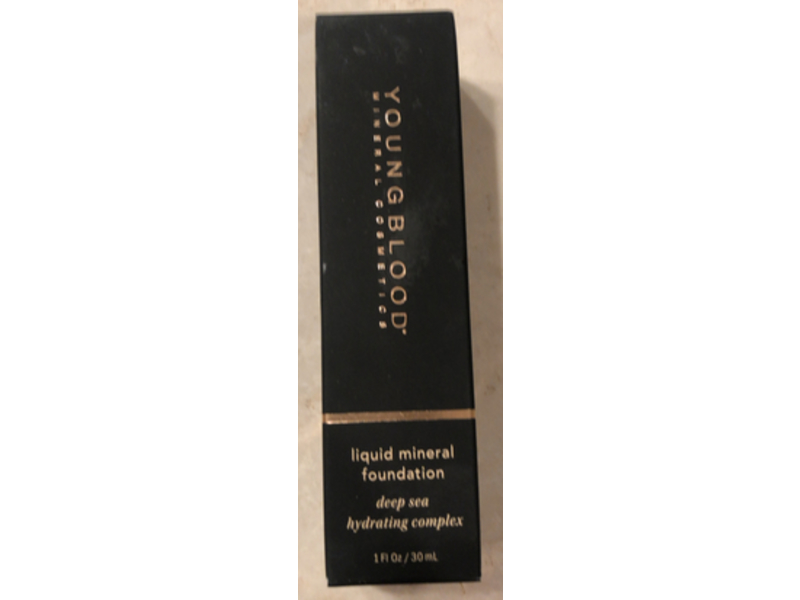 Youngblood Mineral Cosmetics Liquid Mineral Foundation, Golden Tan, 1 fl oz/30 mL