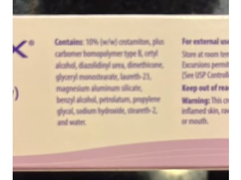 Eurax (crotamiton) Cream 10%, USP, 60 g, Journey Medical Corporation (Rx)