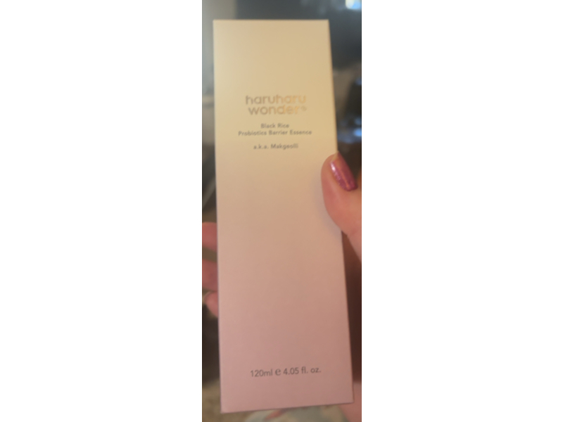 Haruharu Wonder Black Rice Probiotics Barrier Essence, 4.05 fl oz/120 mL