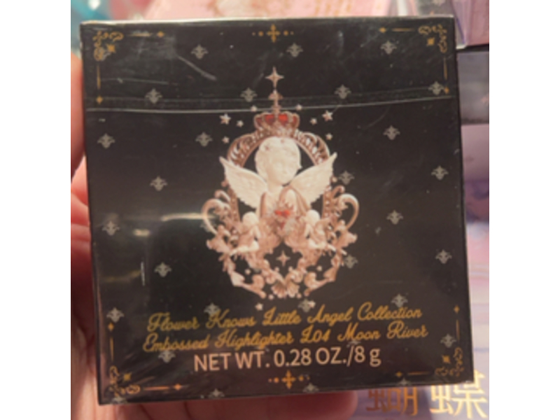 Flower Knows Little Angel Collection Embossed Highlighter, L04 Moon River, 0.28 oz/8 g