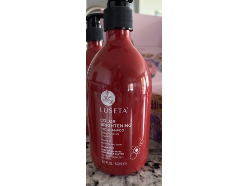 Luseta Color Brightening Red Shampoo, 16.9 fl oz/500 mL