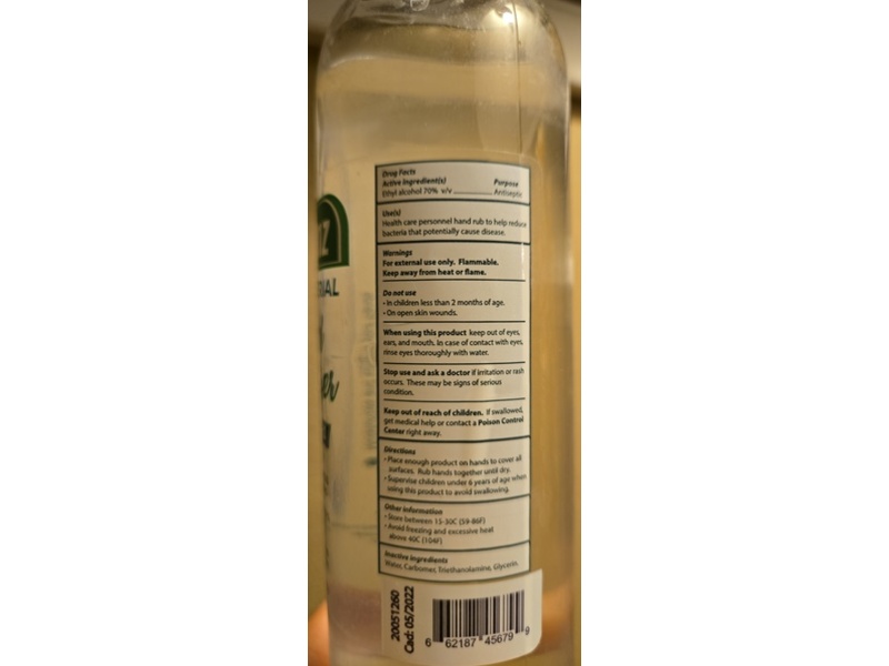 Kleanz Antibacterial Hand Sanitizer, 16.9 fl oz/500 mL