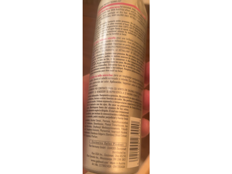 Goldwell Style Sign Diamond Gloss Shine Spray, 4.1 fl oz/117 g