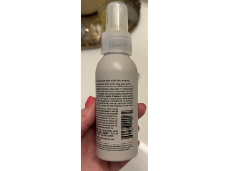 Saje Peaceful Warrior Natural Deodorant Spray, Patchouli & Lime, 3.4 fl oz/100 mL