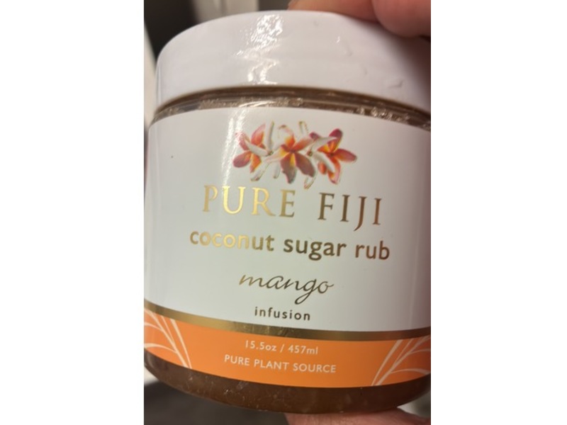 Pure Fiji Coconut Sugar Rub, Mango Infusion, 15.5 oz/457 mL