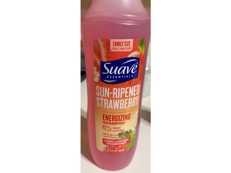 Suave Energizing Shampoo, Sun-Ripened Strawberry, 22.5 fl oz/665 mL