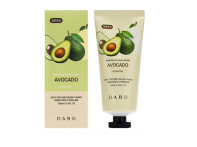 Dabo Skin Relief Hydrating Hand Cream, Avocado, 3.3 fl oz/100 mL
