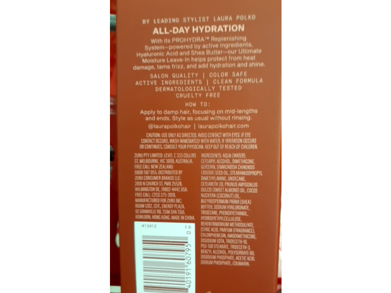 Laura Polko Ultimate Moisture Leave-In Conditioner, 5 fl oz/150 mL