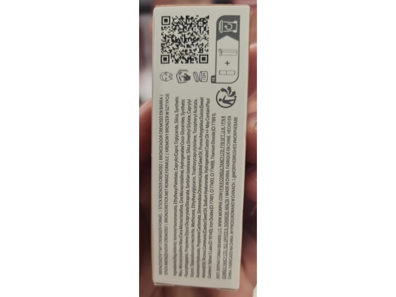 Morphe Sudden Heat Creamy Bronzer Stick, Flicker, 0.28 oz/8 g