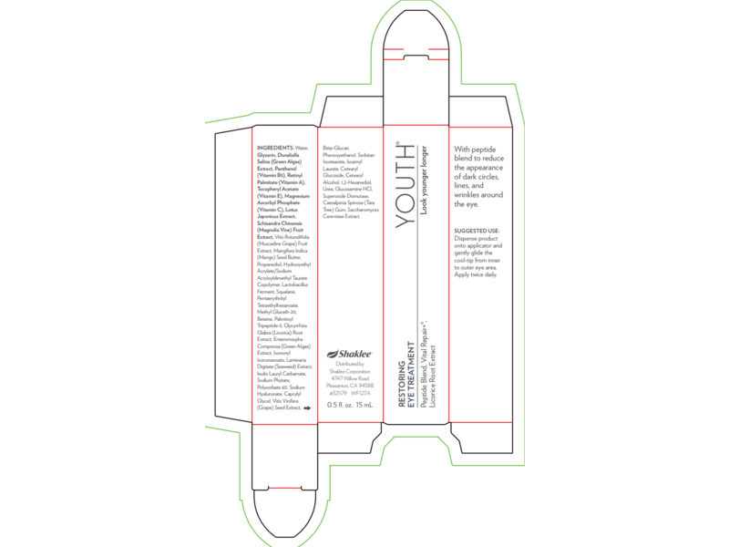 Shaklee Youth Restoring Eye Treatment Cream, 0.5 fl oz/15 mL