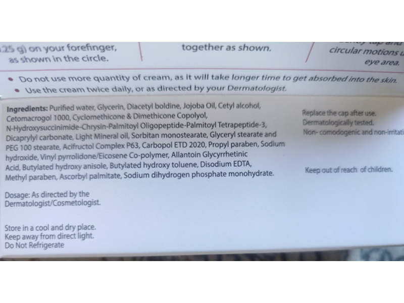 Avarta Lightening Under Eye Cream, 10 g