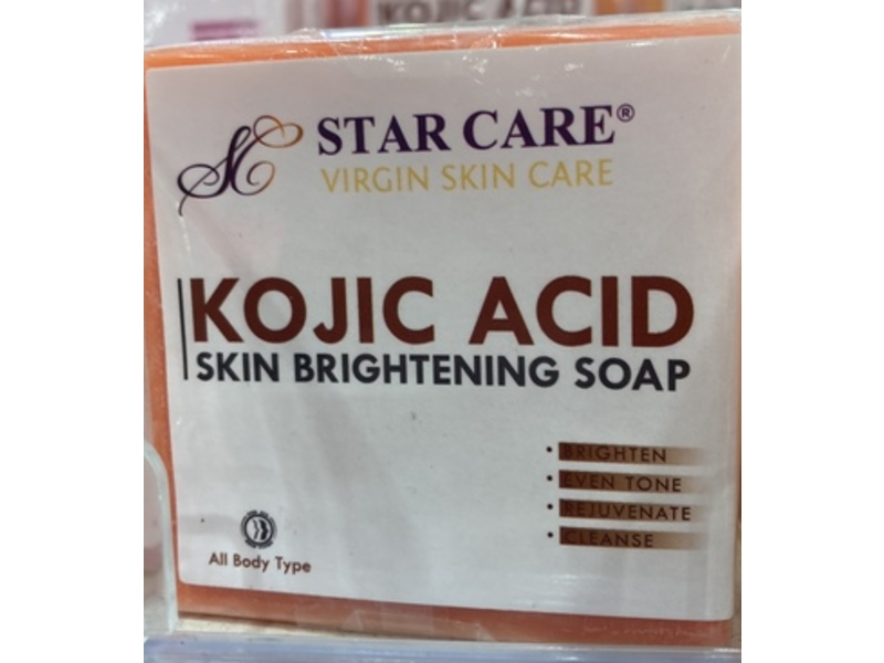 Star Care Skin Brightening Soap, Kojic Acid, 3.5 oz/100 g