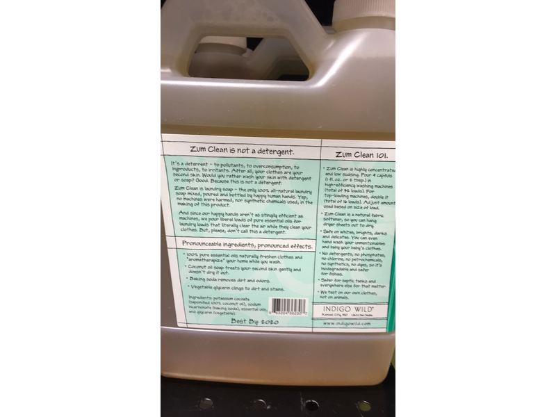 Zum Clean Aromatherapy Laundry Soap, Sea Salt, 32 Loads, 32 fl oz