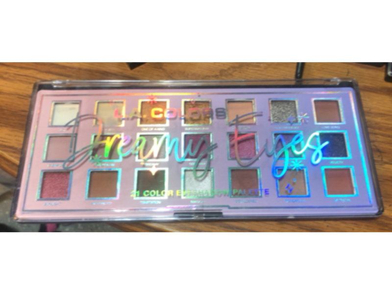 L.A. Colors 21 Color Eyeshadow Palette, Dreamy Eyes, 0.52 fl oz/14.7 g