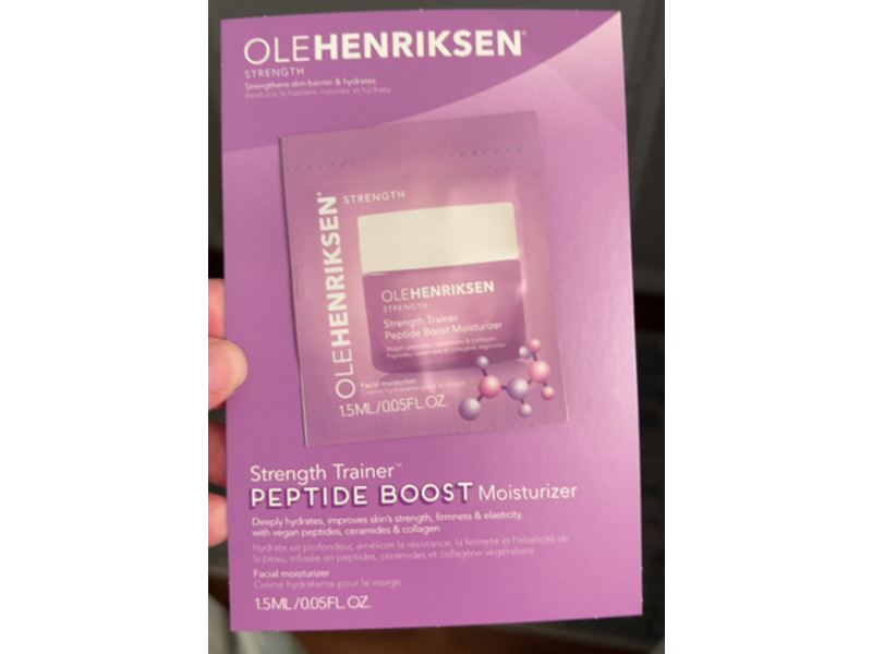 Olehenriksen Strength Trainer Peptide Boost Facial Moisturizer, 0.05 fl oz/1.5 mL