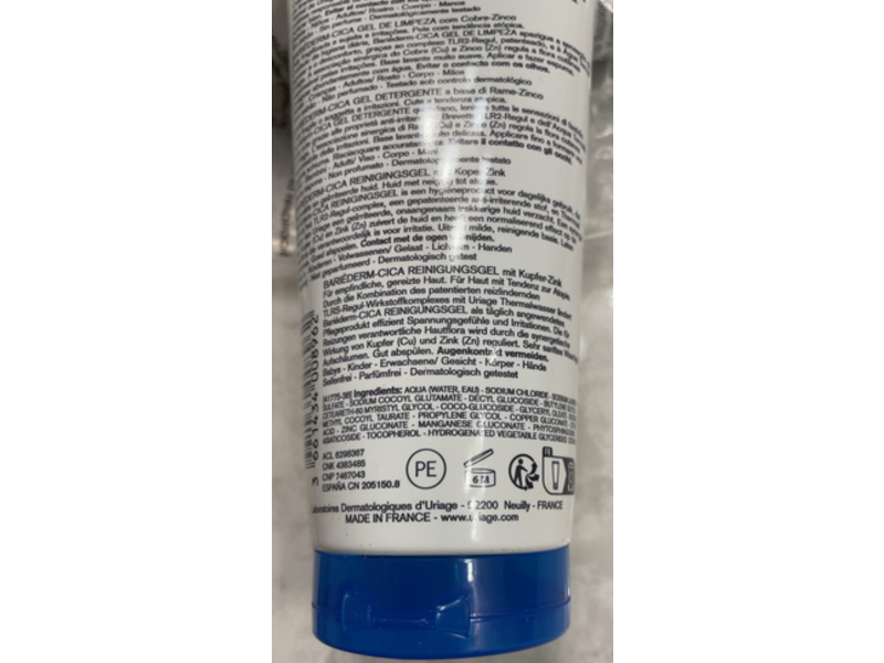 Uriage Eau Thermale Cleansing Gel, 6.8 fl oz/200 mL