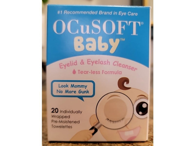 Ocusoft Baby Eyelid & Eyelash Cleanser, 20 Count