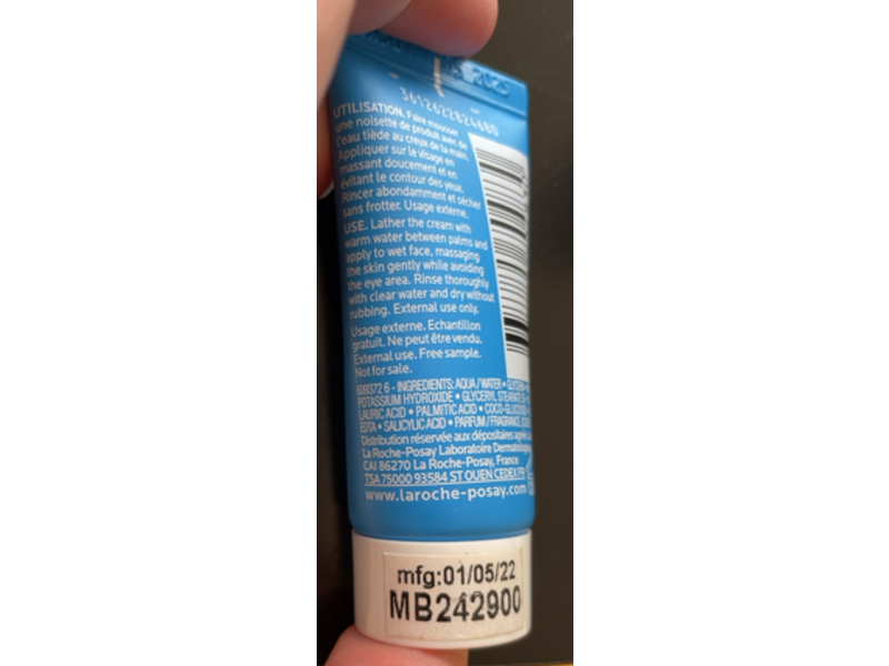 La Roche-Posay Effaclar Deep Cleansing Foaming Cream, 15 mL