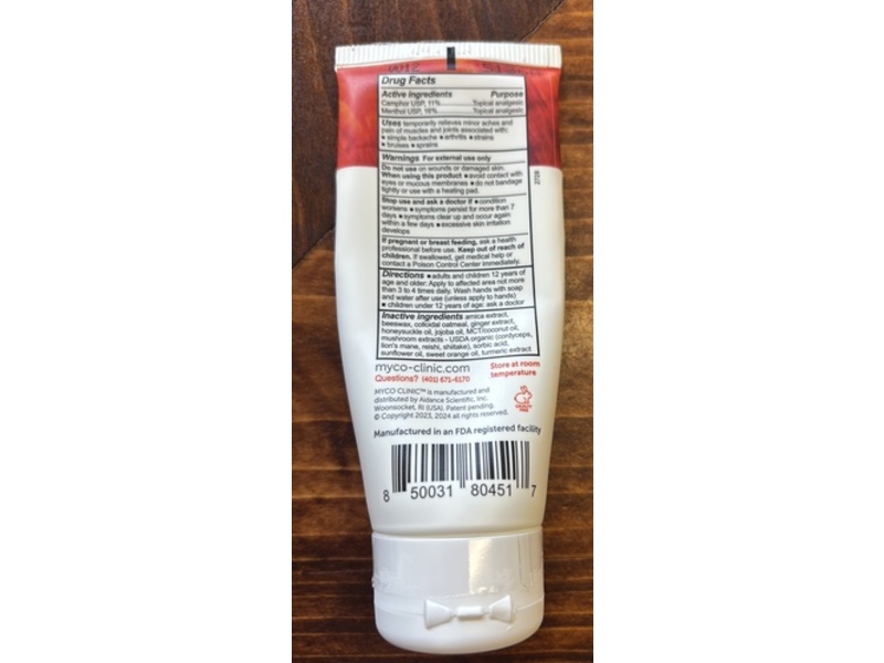 MYCO Clinic Pain Relief Ointment, Maximum Strength, 1.7 oz/50 g