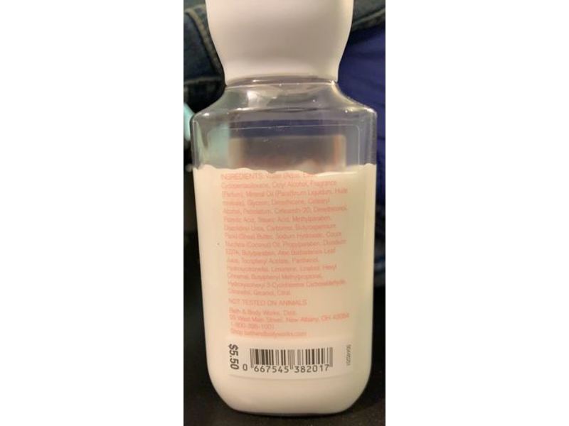 Bath & Body Works Super Smooth Body Lotion, Pretty As a Peach, Shea Butter + Coconut Oil, 3 fl oz/88 mL