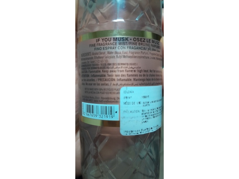 Bath & Body Works Fine Fragrance Mist, If You Musk, 8 fl oz/236 mL