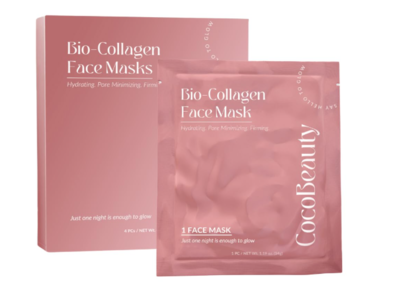 Coco Beauty Bio-Collagen Face Masks, 4.76 oz/136 g