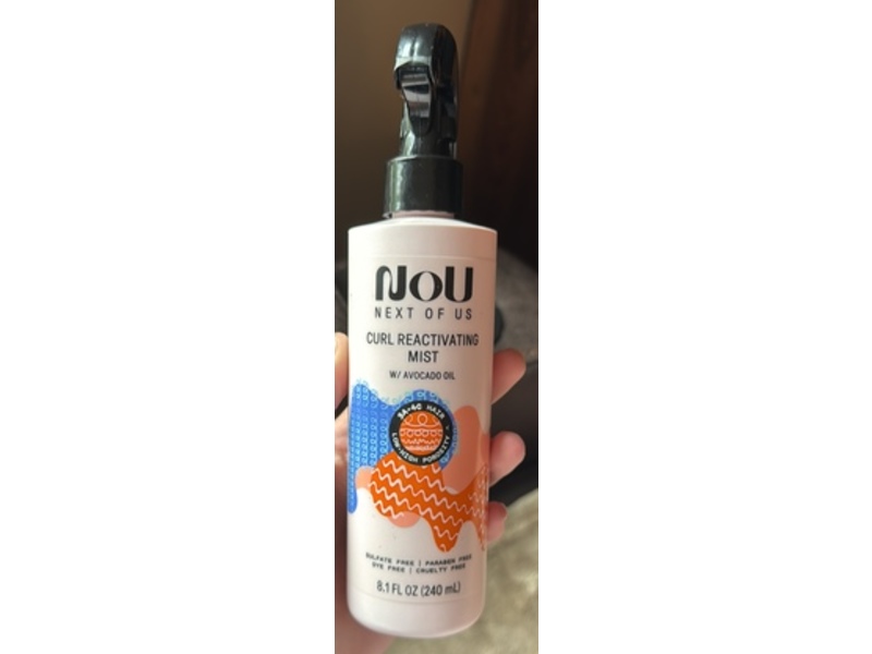 Nou Curl Reactivating Mist, Avocado Oil, 8.1 fl oz/240 mL