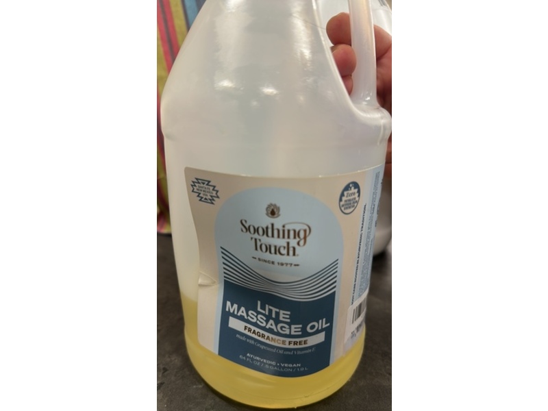 Soothing Touch Lite Massage Oil, Fragrance-Free, 64 fl oz/1.9 L