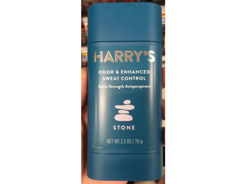 Harry's Odor & Enhanced Sweat Control Extra-Strength Antiperspirant, Stone, 2.5 oz/70 g