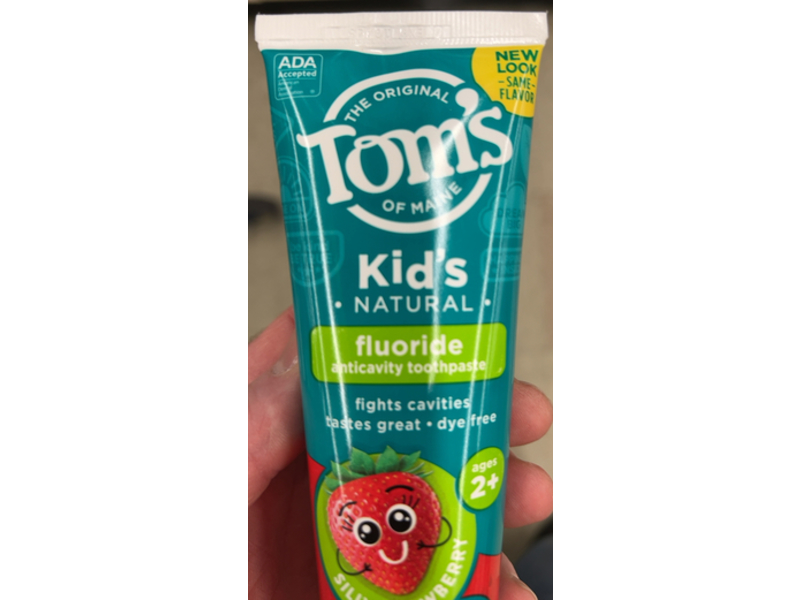 Tom's Of Maine Kid's Natural Fluoride Anticavity Toothpaste, Silly Strawberry, 5.1 oz/44 g