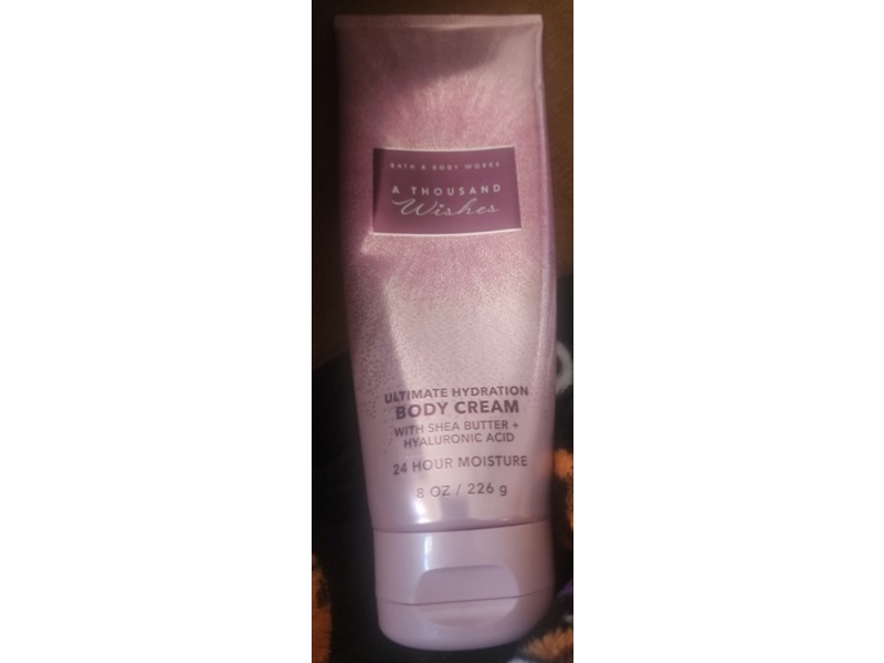 Bath & Body Works Ultimate Hydration Body Cream, A Thousand Wishes, 8 oz/226 g