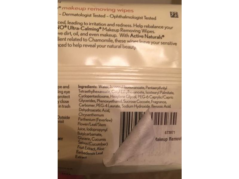 Aveeno Ultra-Calming Makeup Removing Wipes, 25 Count