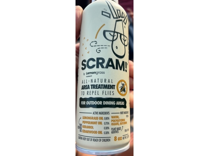 Lemongrass Farms Scram! All-Natural Area Treatment, 8 oz/227 g