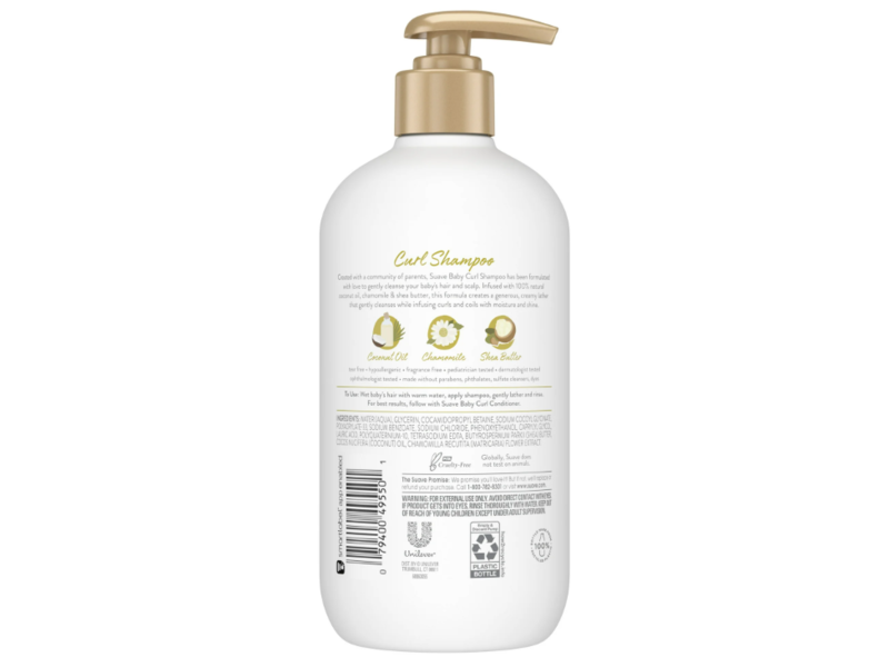 Suave Baby Curl Shampoo, Coconut Oil, Chamomile & Shea Butter, 13.5 fl oz/400 mL