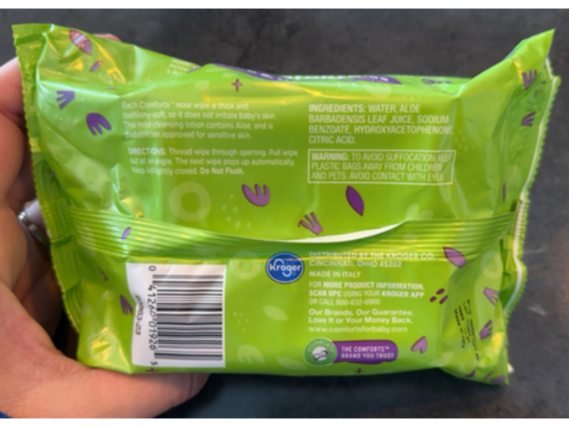 Comforts Face & Nose Wipes, 30 Count